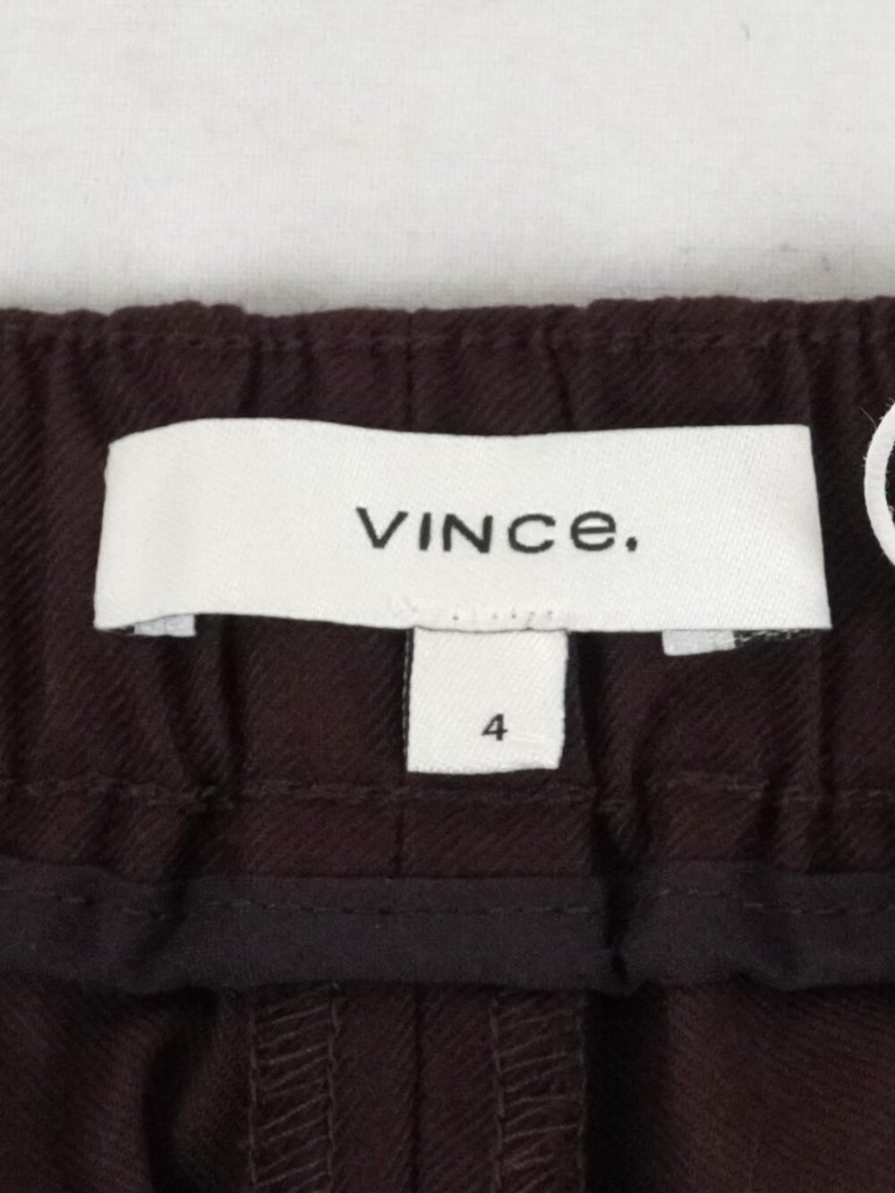 Vince Utility Trousers in Cherry Night Red - Women's Size US 4 (V075822378) NWT - Picture 6 of 9